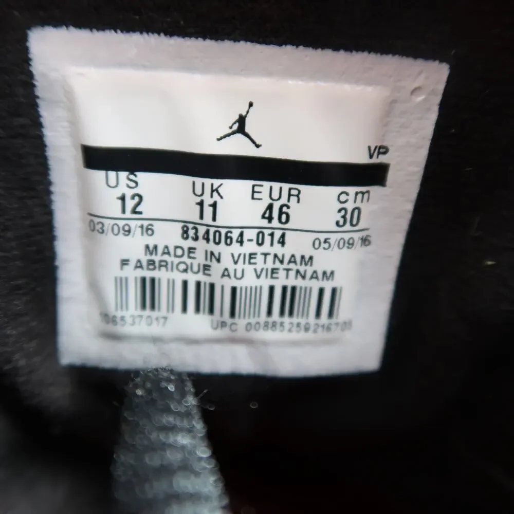 Nike Shoes Mens 12 Air Jordan Sneakers Reveal Basketball Trainers Black Athletic